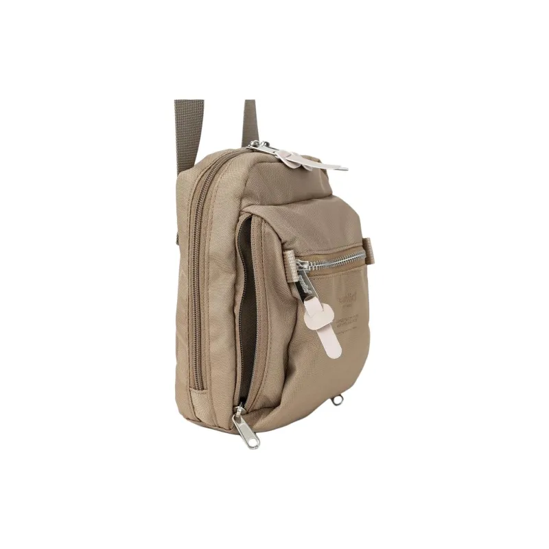 Anello Polyester Wallet Crossbody Bag Shoulder Bag Unisex Light Brown-6