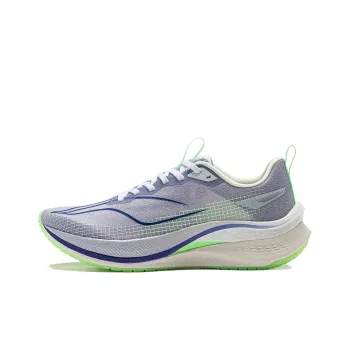 LiNing Red Hare 7 Pro Cushioned Slip Resistant Low Top Running Shoes Women's Purple Smoke Blue