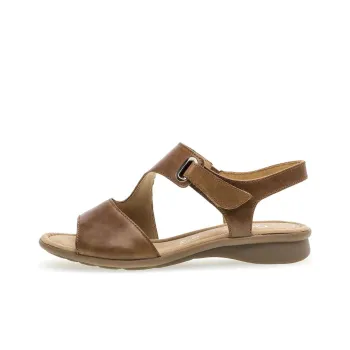 Gabor One Strap Sandals Women's Umber