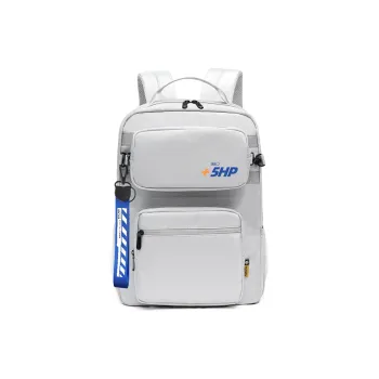 ElevethSign Polyester Backpack Large Size Unisex Black/Gray