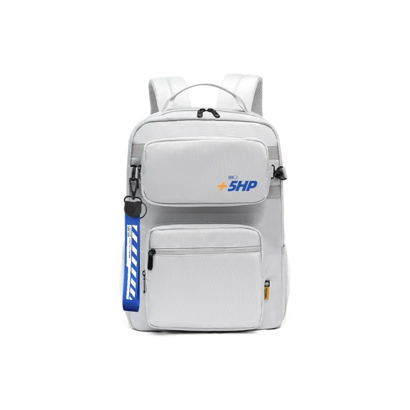 ElevethSign Polyester Backpack Large Size Unisex Black/Gray-3