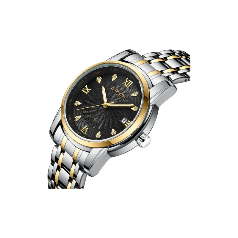 Sanda Automatic Mechanical Movement Watch Men's Watches Black Dial-2