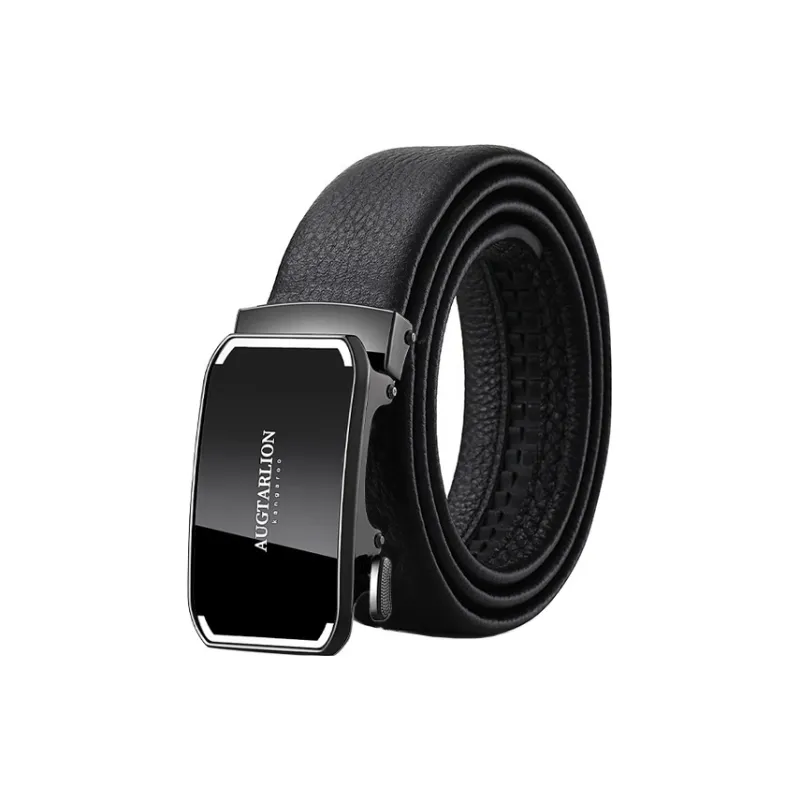 AUGTARLION Luxury Business Young And Middle Aged Top Grain Cow Leather Leather Belts Men's Multicolor 3.5cm-3