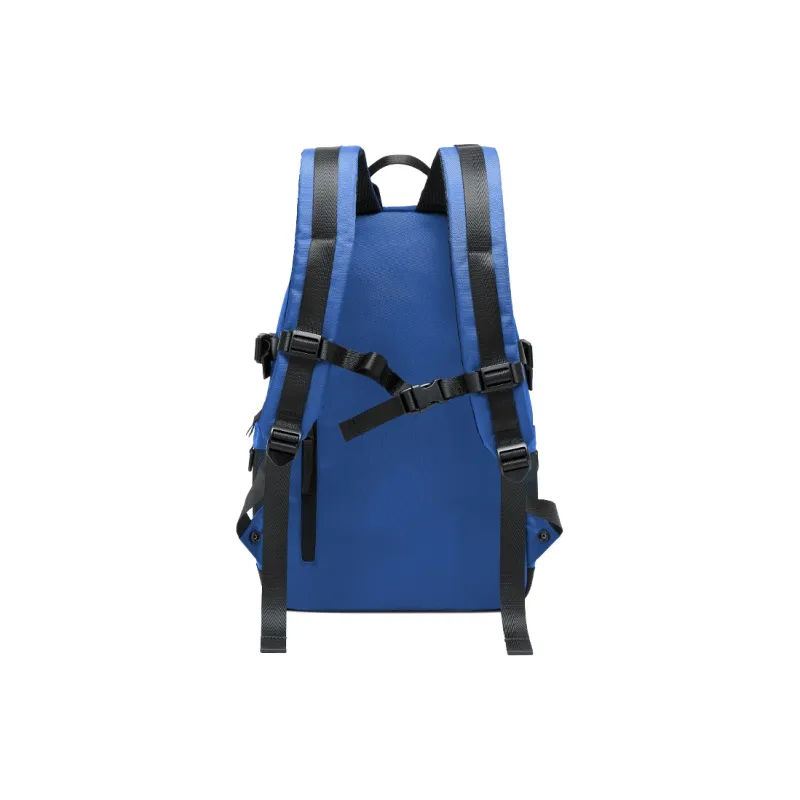 ElevethSign Polyester Backpack Large Size Unisex Black/Royal Blue-2