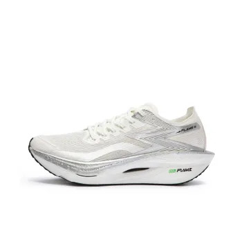 361° Fly Burn 3 Anti Slip And Wear Resistant Breathable Low Top Running Shoes Unisex Silver White