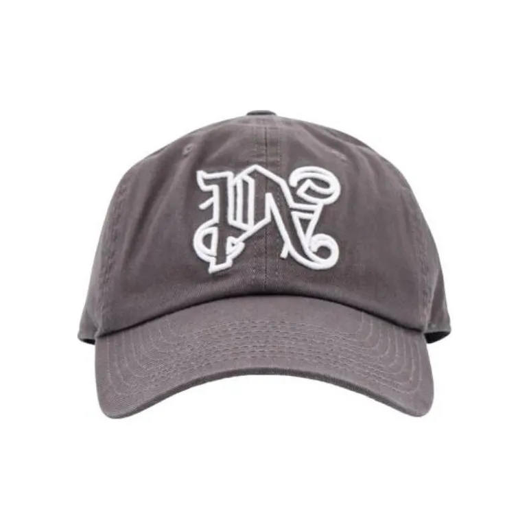 PALM ANGELS Monogram Embroidered Baseball Cap-1