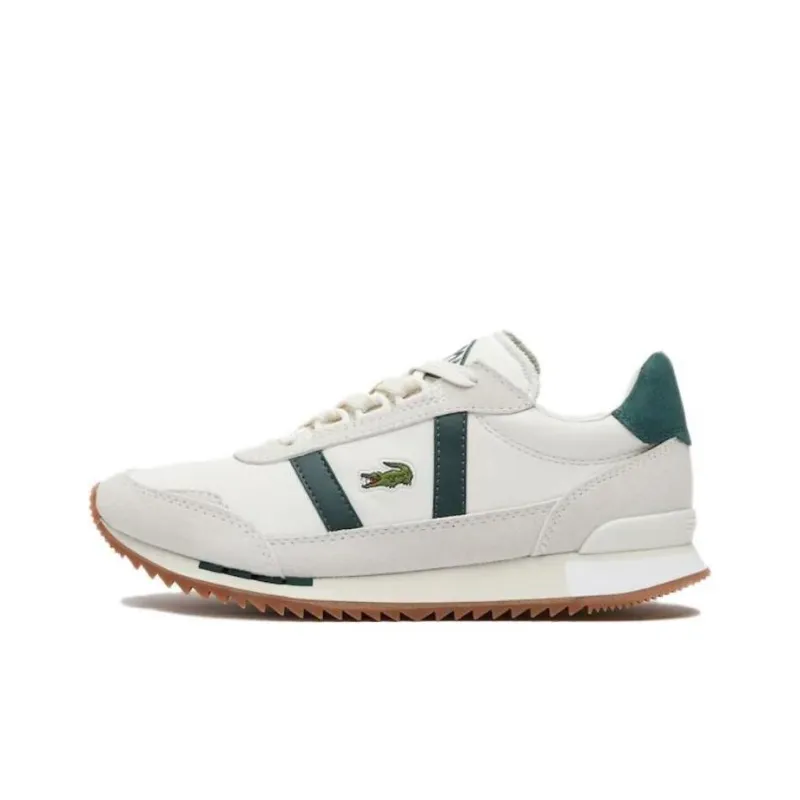 LACOSTE Low Top Casual Shoes Women's Gray White-0