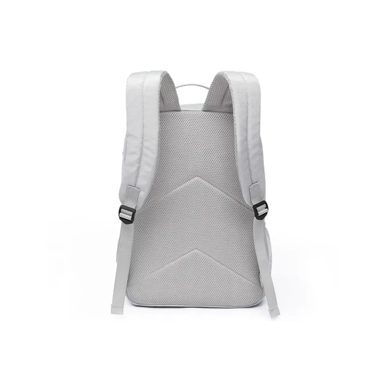 ElevethSign Nylon Backpack Large Size Unisex Gray/Black-3