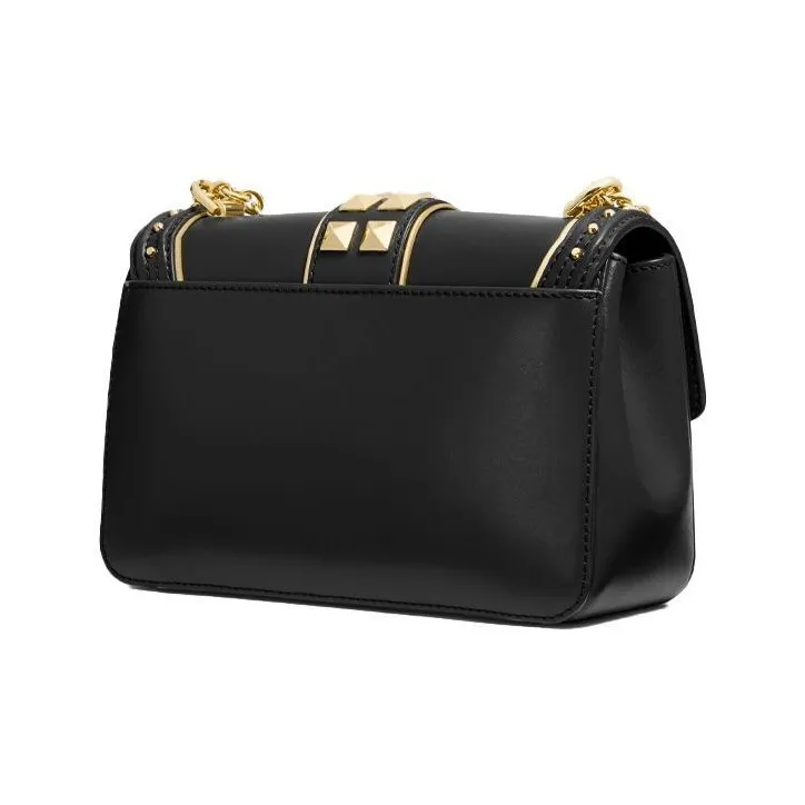 MICHAEL KORS Soho Cow Leather Artificial Leather Fabric Crossbody Bag Shoulder Bag Large Size Women's Black-1