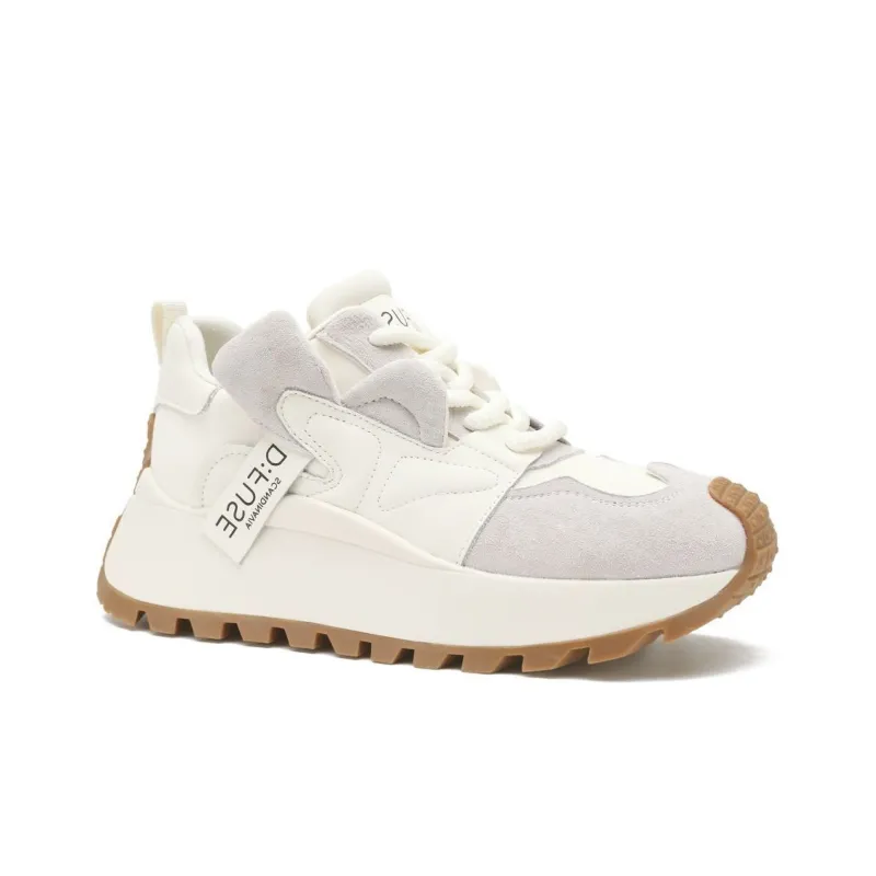 D FUSE SCANDINAVIA Wear resistant And Lightweight Low Top Chunky Sneakers Women's Beige-1