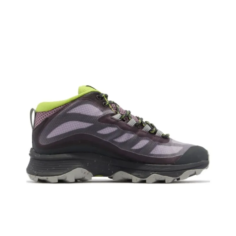 MERRELL Moab Speed Mid GTX Cushioning Wear-Resistant Low-Top Outdoor Shoes Women's Purple-1