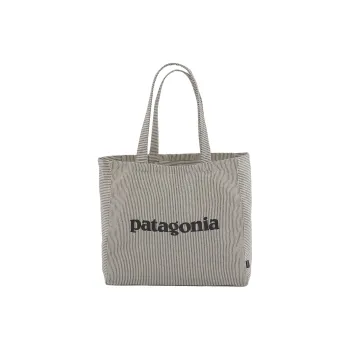 Patagonia Recycled Cotton Plain Weave Fabric Tote Bag, Shopping Bag, Shoulder Bag, Handbag Extra Large Unisex Gray