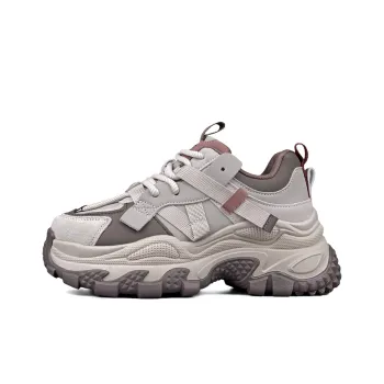 Craftsman Gang Cushioning Breathable Height Increasing Low-Top Chunky Sneakers 6CM Women's