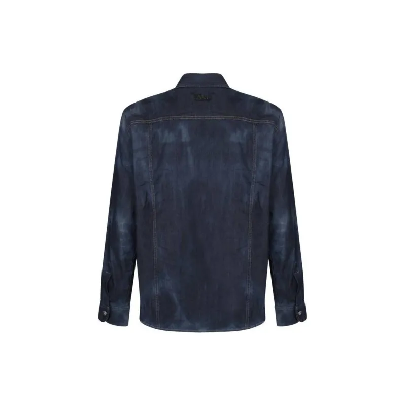 DSQUARED 2 Distressed Icon Western Denim Shirt-1