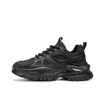 BOIGEMES Low Top Chunky Sneakers Men's Black