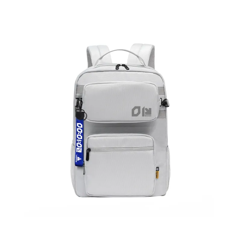 ElevethSign Nylon Backpack Large Size Unisex Gray/Black-0