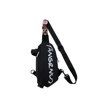 LEXI Nylon Backpack Sling Bag Unisex Black/White