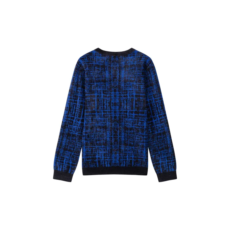 DAVID NAMAN Sweaters Men Royal Blue-1