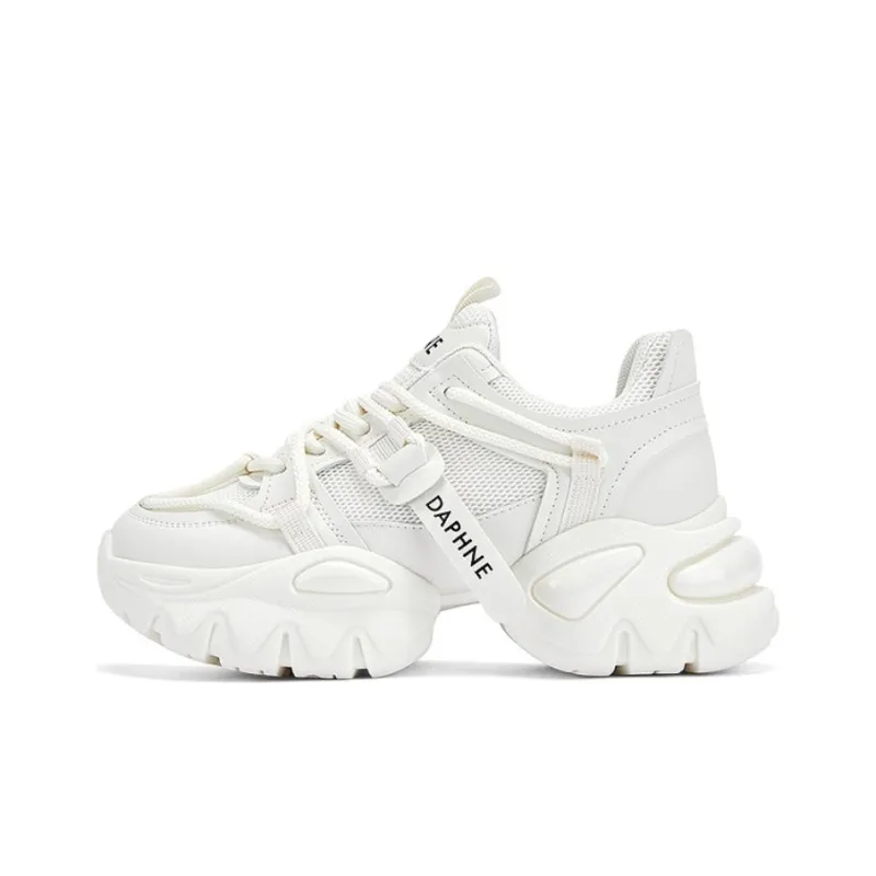 DAPHNE Chunky Sneakers Women's Low Top White-0