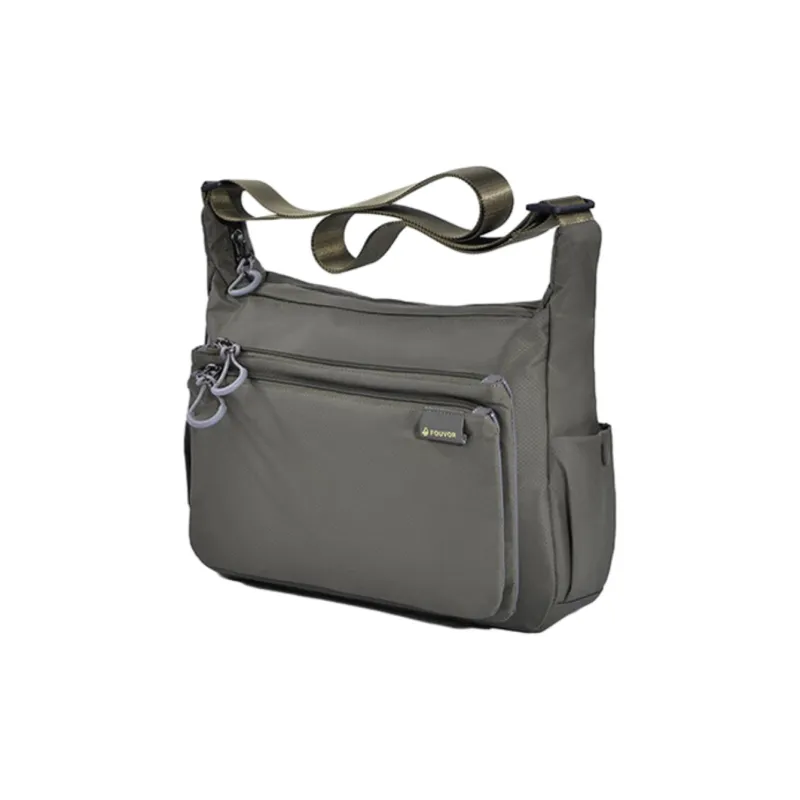 FOUVOR Oxford Travel Bag Shoulder Bag Crossbody Bag Unisex Chestnut Red/Black/Gray/Green-20