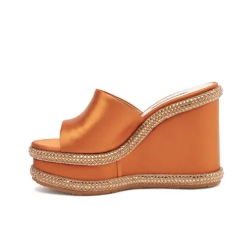 Casadei Jasmine Stratosphere 80mm Wedge Mules