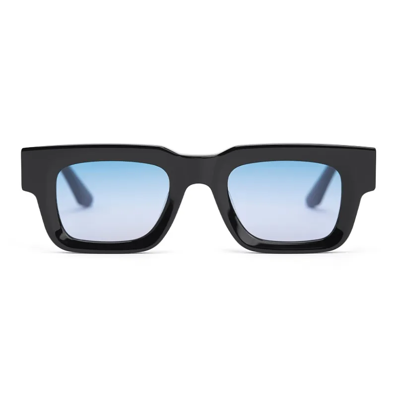 PLASTIC BRAIN Plate Frame TR/Memory Plastic Square Ink Lenses Unisex Multicolor Dopamine Dressing-4