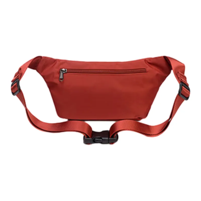 FOUVOR Oxford Cell Phone Pouch Crossbody Bag One Shoulder Fanny Pack Women's Chestnut Red/Classic Black-2