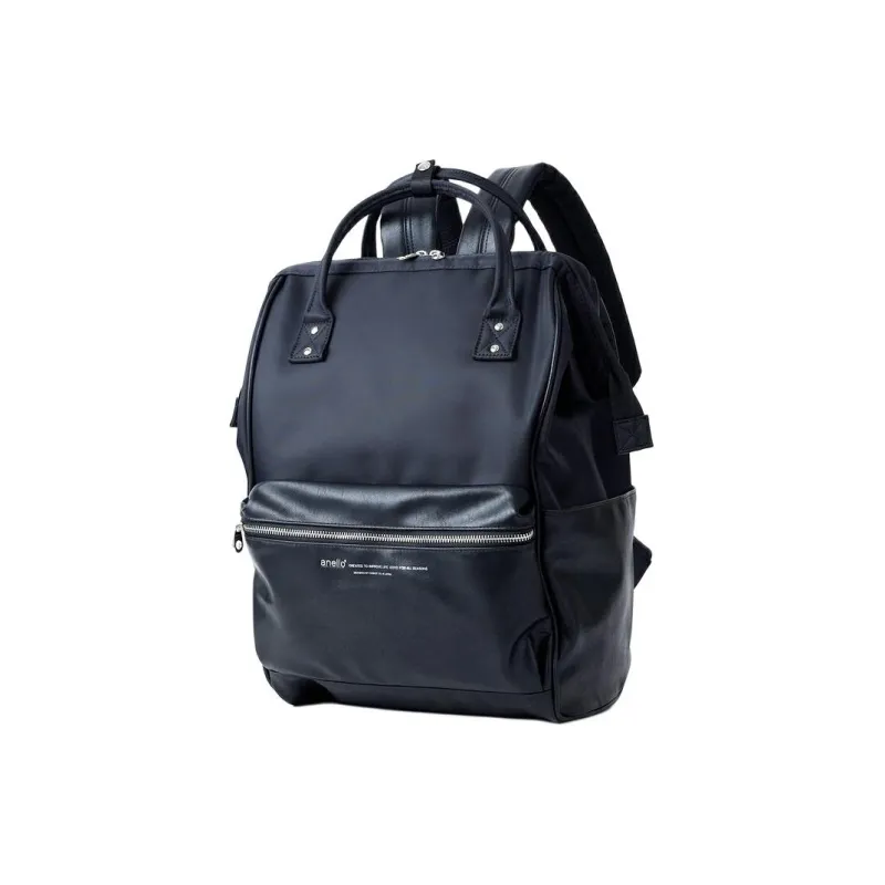 Anello Nylon And Polyurethane Backpack Unisex Black-1