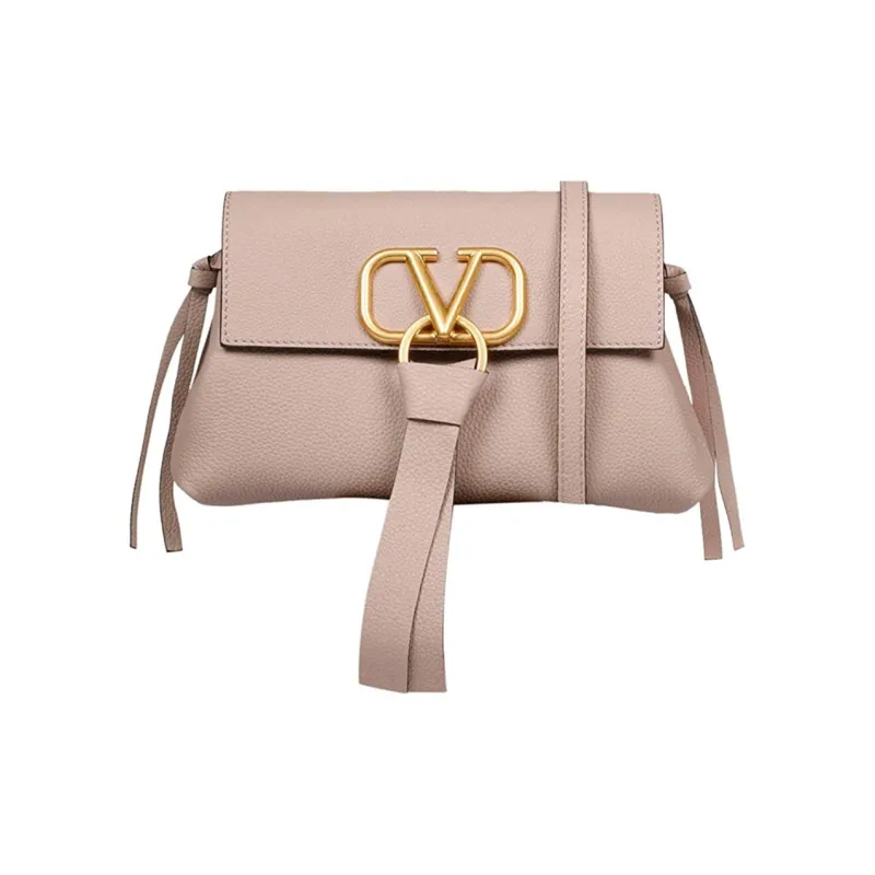 Valentino Leather Envelope Bag Clutch Crossbody Bag Shoulder Bag Women's Pink-0