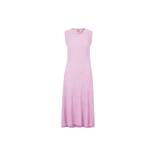 HUGO BOSS Sleeveless Dresses Women's Pink