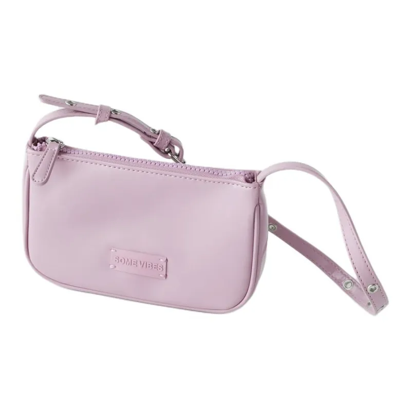 ZARA Polyurethane Shoulder Bag Women's Purple Lilac Color-1