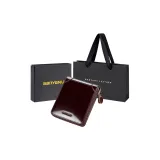 Coffee-Double-Spiral Notebook (Oil Wax Top Grain Leather) Anti-Skimming