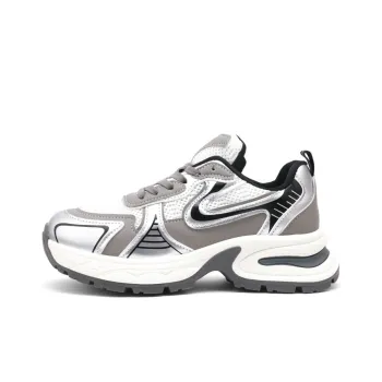 CAI CHI Durable Breathable Moisture-Wicking Low-Top Chunky Sneakers Women's