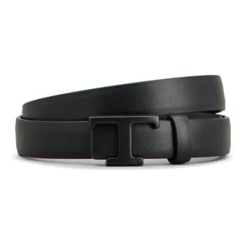 TOD'S Solid Color Design Smooth Buckle Leather Belts Women's Black Width: 2CM