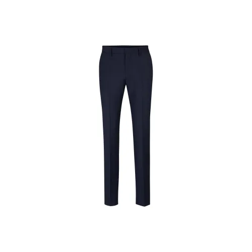 HUGO BOSS Suit Trousers Men Dark Blue