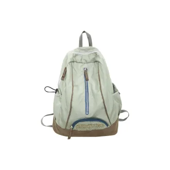 LEXI Nylon And Suede Backpack Unisex Black/Green/Pink/Red/Gray