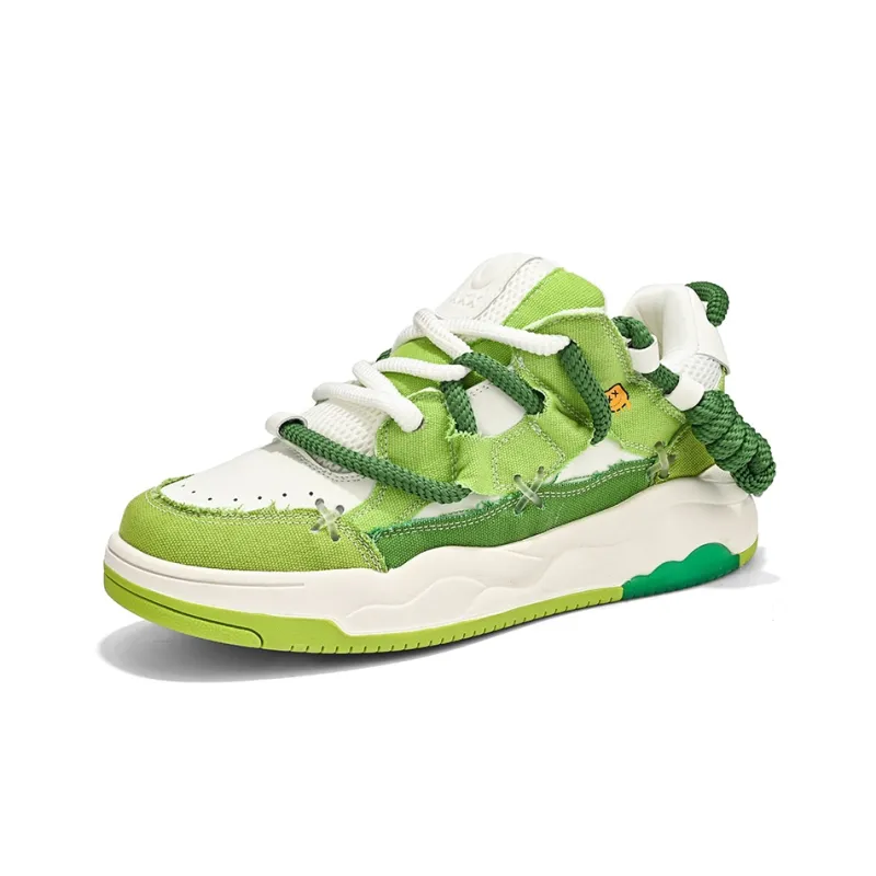 Cult Of Individuality X BEAR UNION Skateboard Shoes Unisex Low Top Denim Blue/Green-7