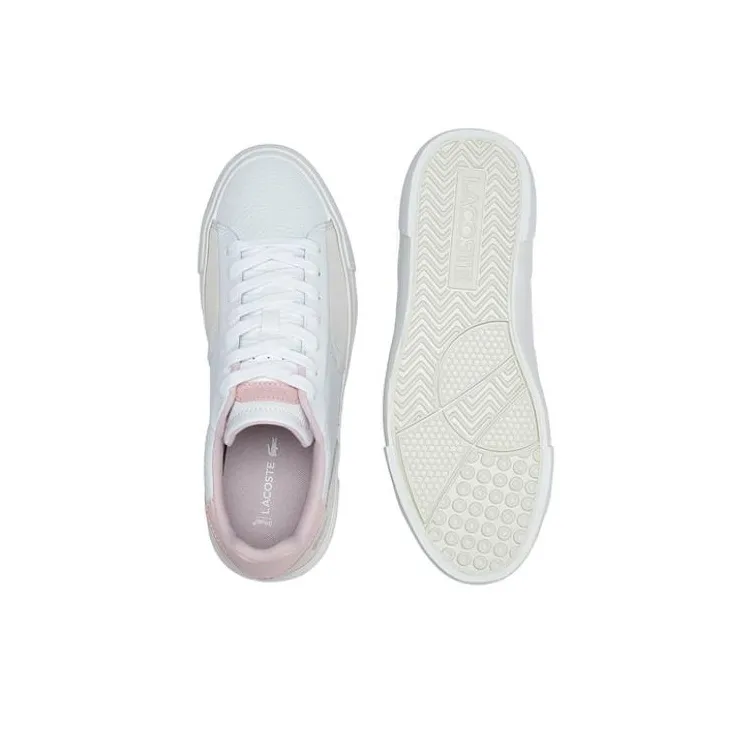 LACOSTE Low Top Skateboard Shoes Women's White-3