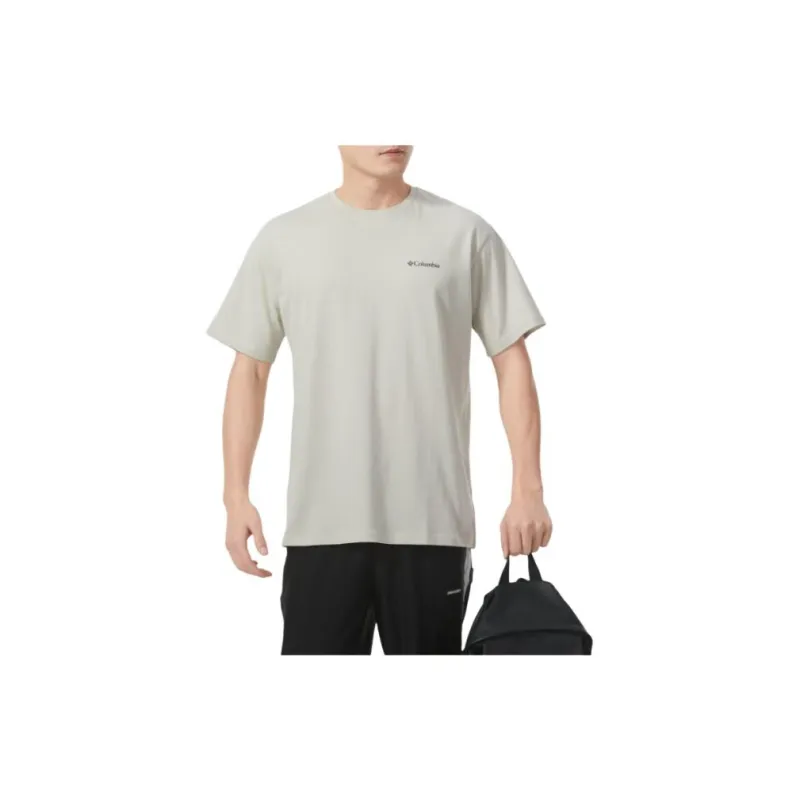 Columbia T Shirt Men's Light Khaki-1