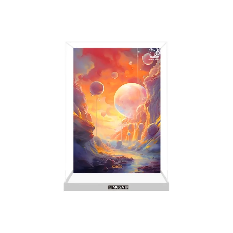 KGBOX SPACE Molly BEAMS Figure 1000% 400% Trendy Play Acrylic Display Case Model Accessories-11