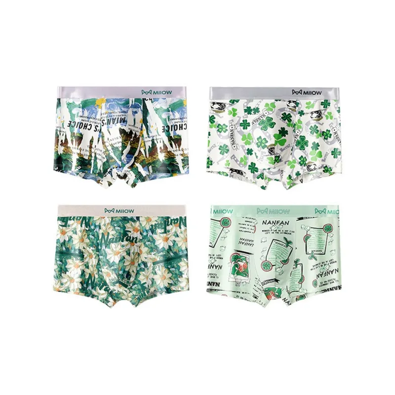 MIIOW Trendy Party Collection Cooling Summer Collection Underpants Men's 4 Pack-30