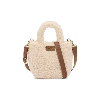UGG Sherpa Shoulder Bag Crossbody Bag Handbag Mini Unisex Natural
