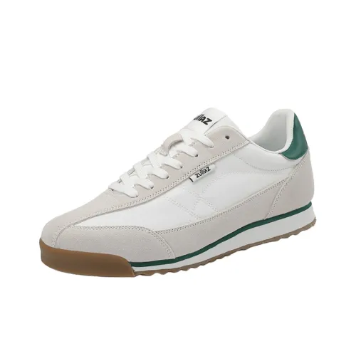 Zuiiaz Casual Shoes Men Low-Top White Gray Green