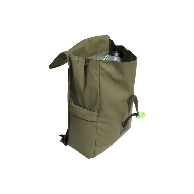 Adidas Polyurethane Artificial Leather Bonded Backpack Regular Unisex Army Green-3