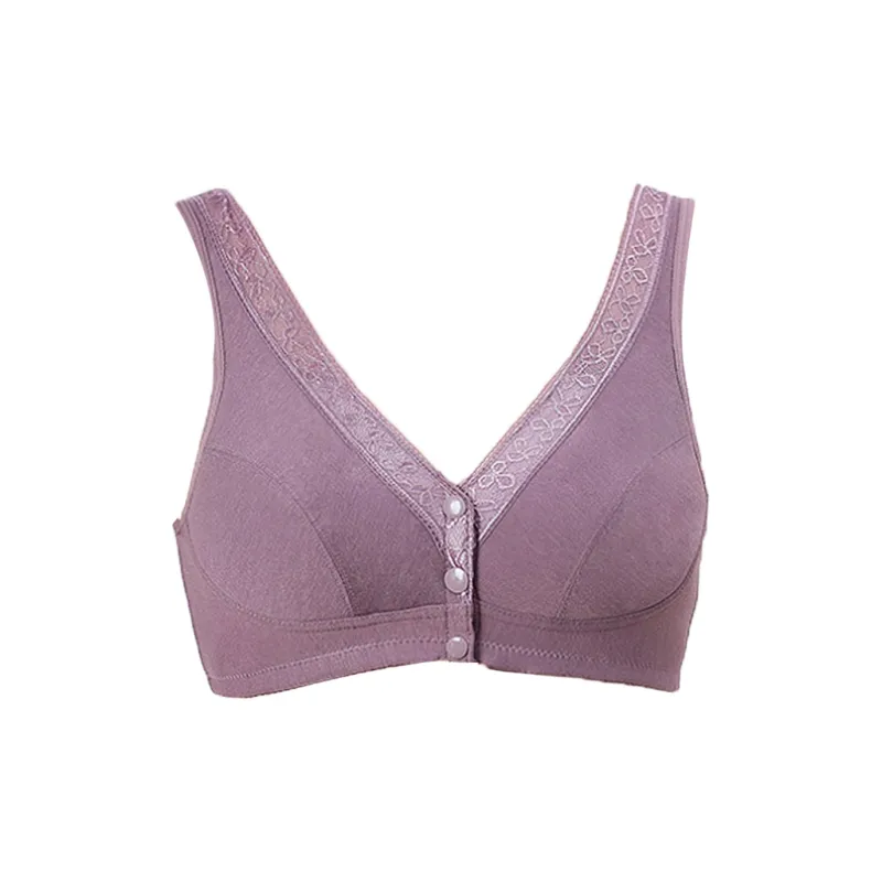 Flowers In Water Bra Women's Purple Gray-0