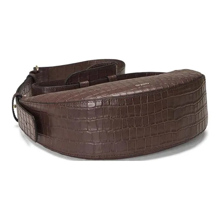 ORYANY Cow Leather Handbag Shoulder Bag Crossbody Bag Women's Dark Brown-4