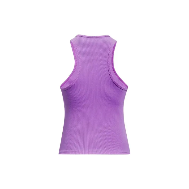 Under Armour Project Rock Rib Tank Tops Women's Purple-1