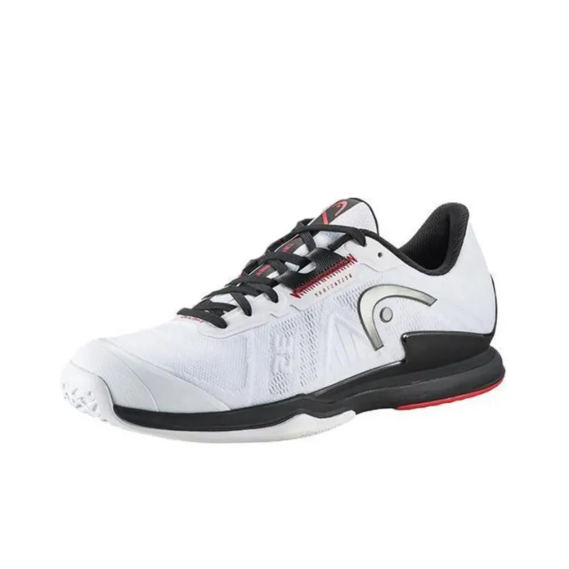 HEAD Sprint Pro 3.5 Shock Absorbers With Slip Resistant Features Low Top Tennis Shoes Men's White Black-0