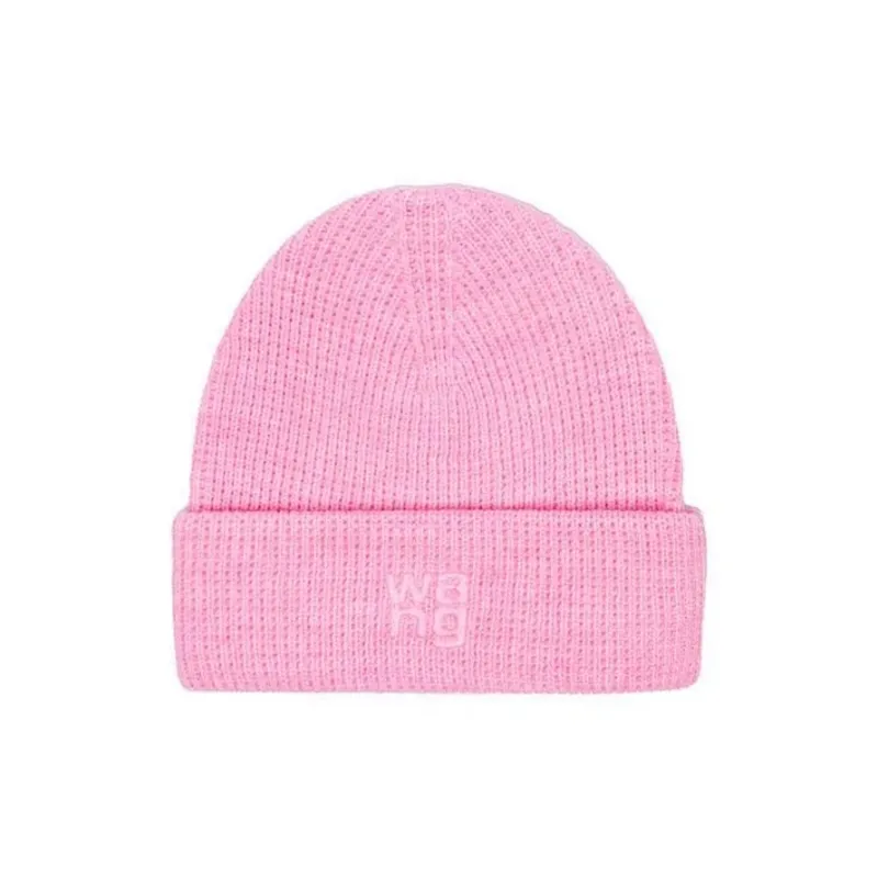 Alexander Wang Logo debossed Ribbed knit Beanie-0