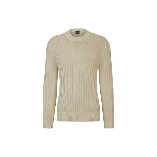 HUGO BOSS Sweaters Men Light Beige